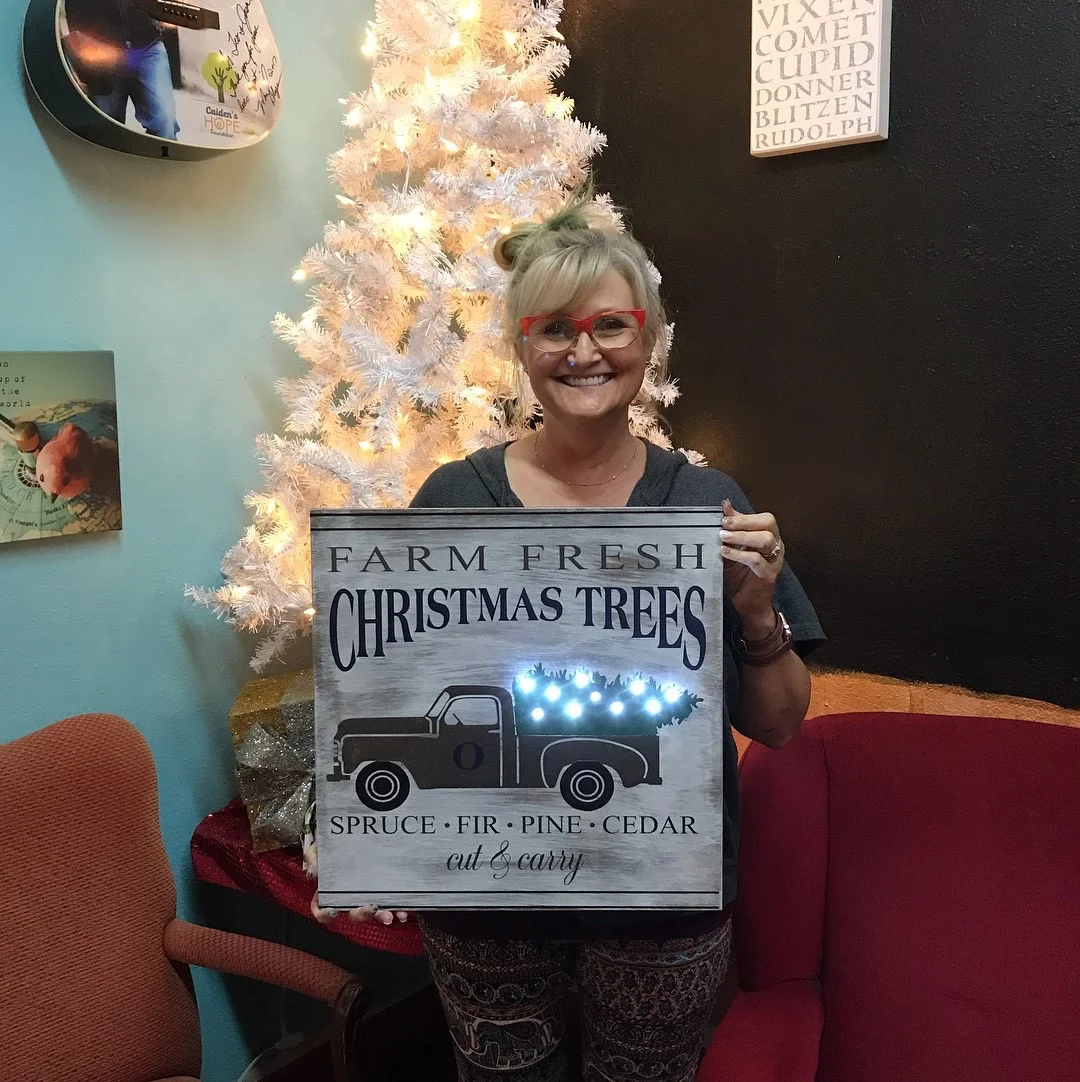 Winter Holiday Sign Painting Party