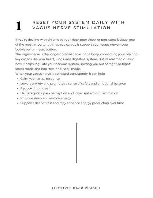 Lifestyle Pack page
