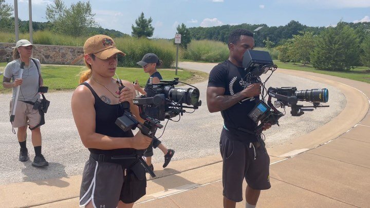 Road Trip with the gang 🙌🏾🎥🔥 running sound with the @theindigorepublic #filmcrew at the #harriettubman museum in eastern shore.