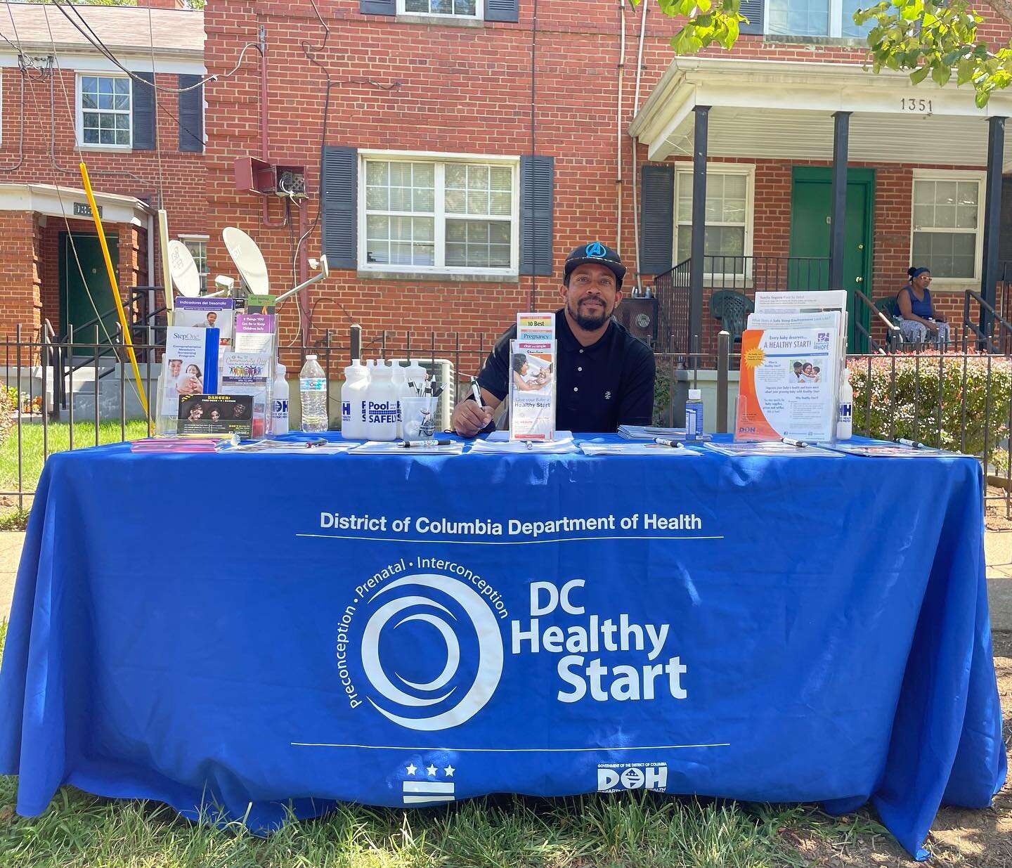 We outside in Congress Heights SE #DC once again for the last #Beatthestreetsdc festival for the #2022 season 🔥 come in through and get great information and give-always from #community  partners 🙌🏾 reppin  #dchealthystart
