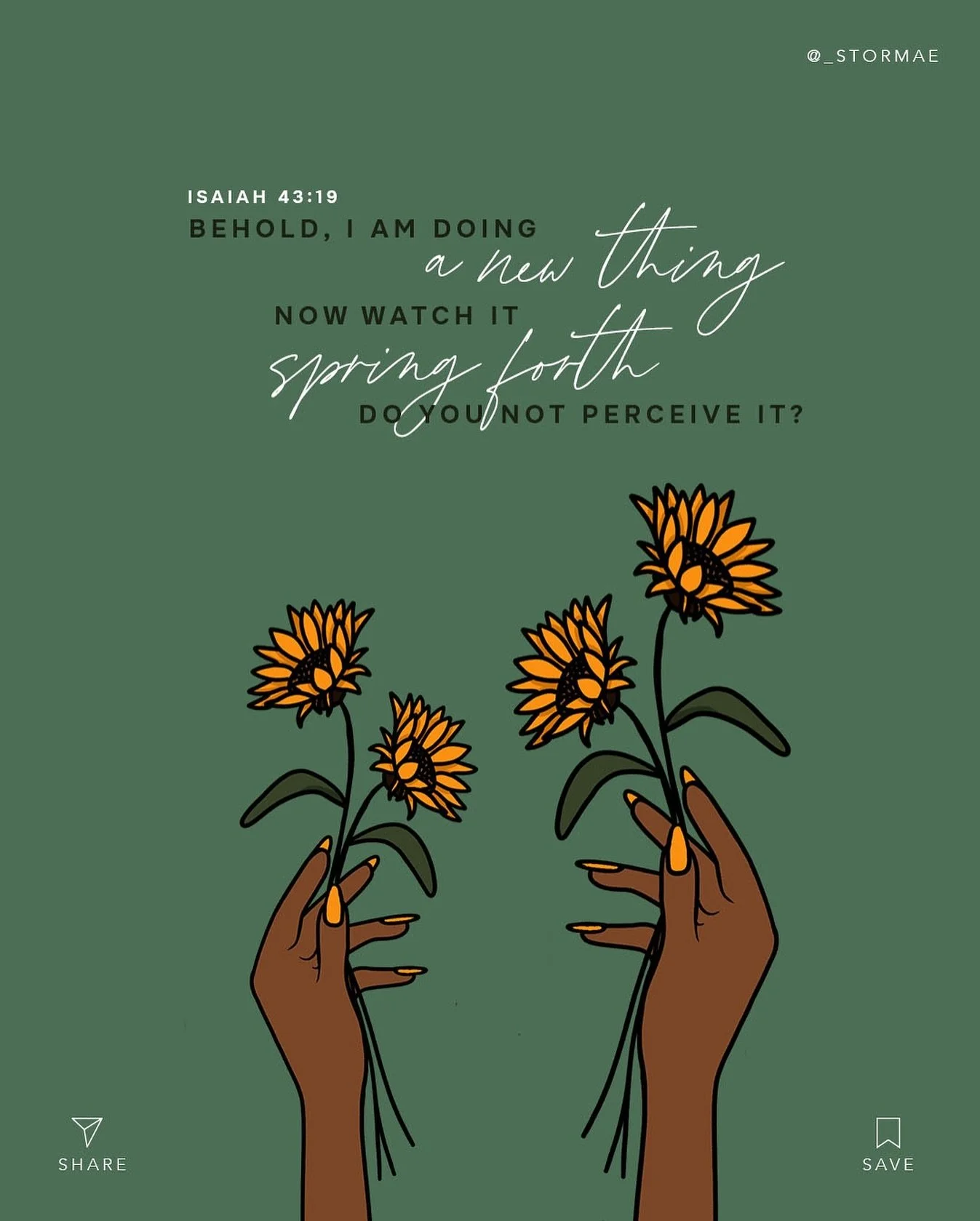 The Monthly Bloom! 🌱

This month, we&rsquo;re embracing new beginnings with our scripture for January: &lsquo;Behold, I am doing a new thing; now it springs forth, do you not perceive it?&rsquo; &mdash; Isaiah 43:19.

After reflecting, recharging, a