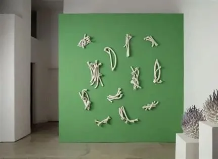 Wall Paper in White On Green Wall .jpg