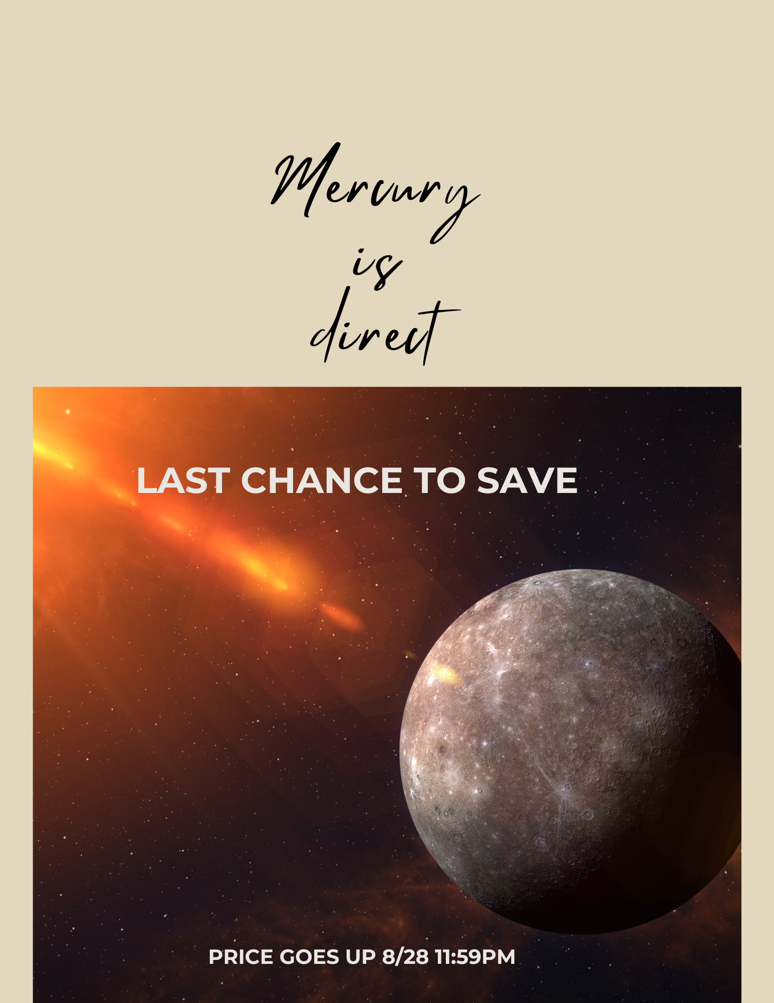 Mercury Goes Direct