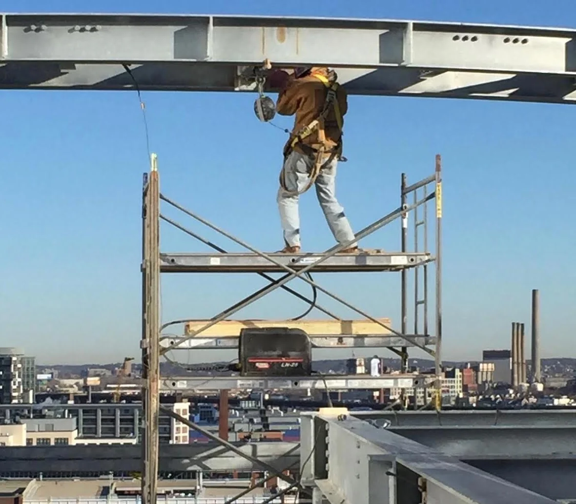 Welding on Scaffold