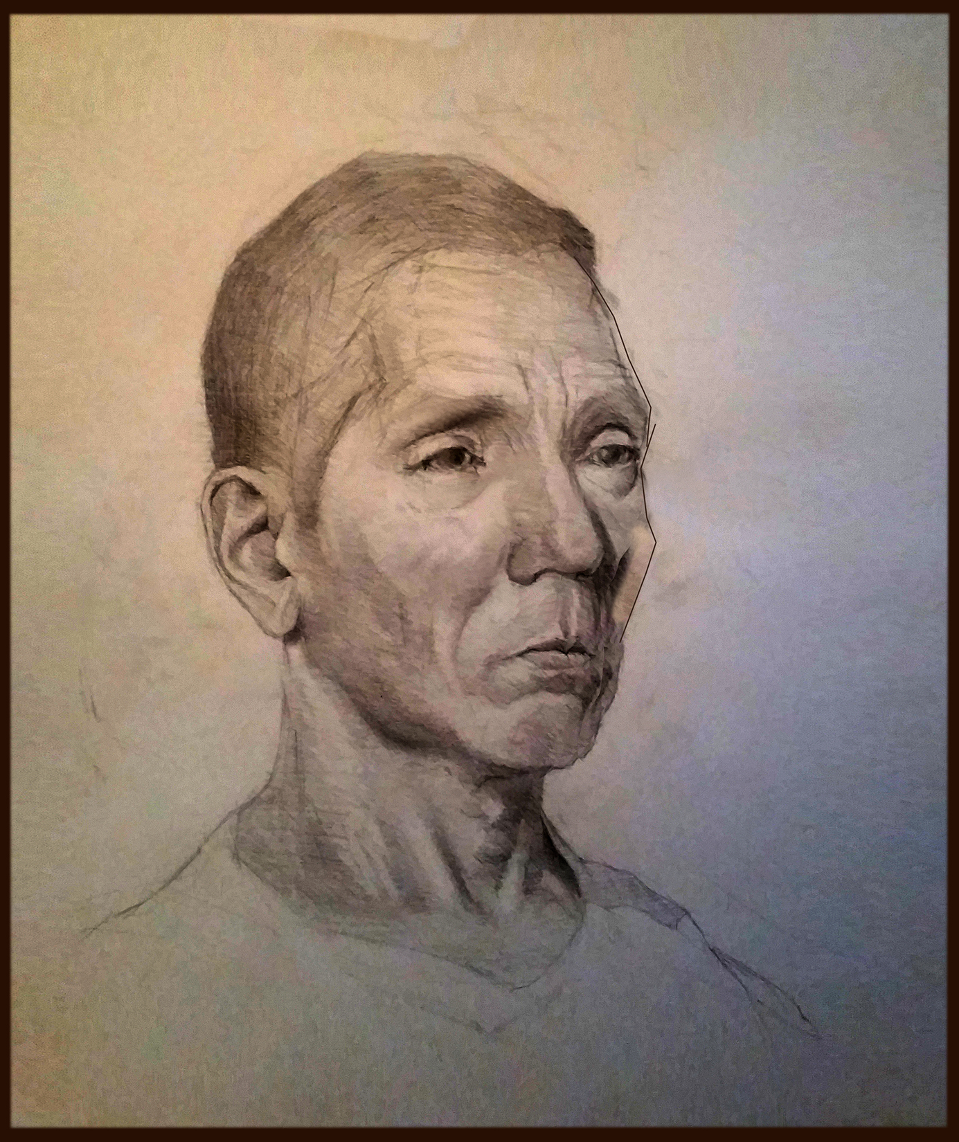 David 2017 Graphite 14 x 20"