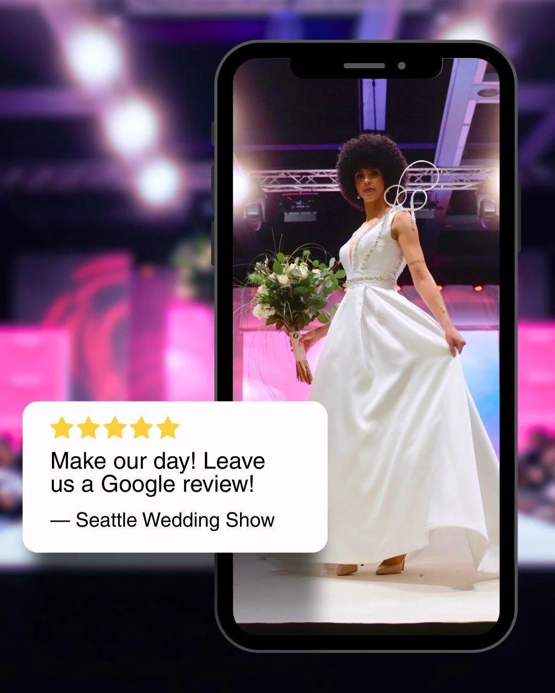 Attended the Seattle Wedding Show? We&rsquo;d love your feedback! 🌟 

Whether you joined us as a vendor or guest, your experience helps us make the show even better. Leave us a quick Google review and let us know what you loved &mdash; or what you'd