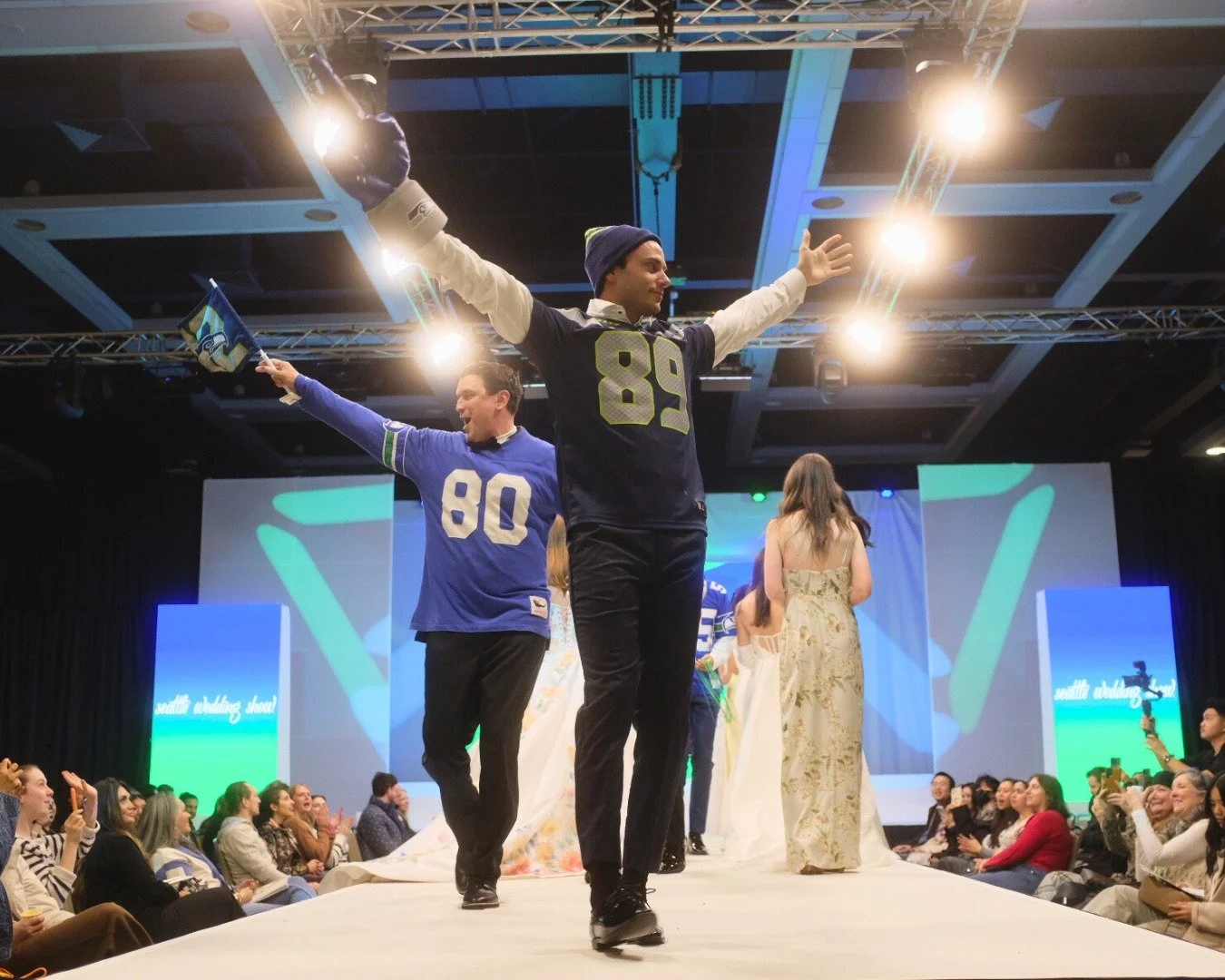 Super Bowl Sunday vibes and runway energy! 🏈 ✨

The Seattle Seahawks are headed to Super Bowl LX today &mdash; and we had to celebrate at our fashion show finale! A few fans (and jerseys) took center runway to show our Seattle pride and support for 