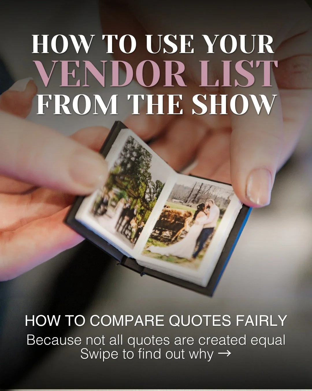 You came to the Seattle Wedding Show, you collected the brochures, you have the business cards &mdash; now what? 📋✨

Comparing vendor quotes can feel overwhelming, especially when every proposal looks a little different. Swipe through for our simple