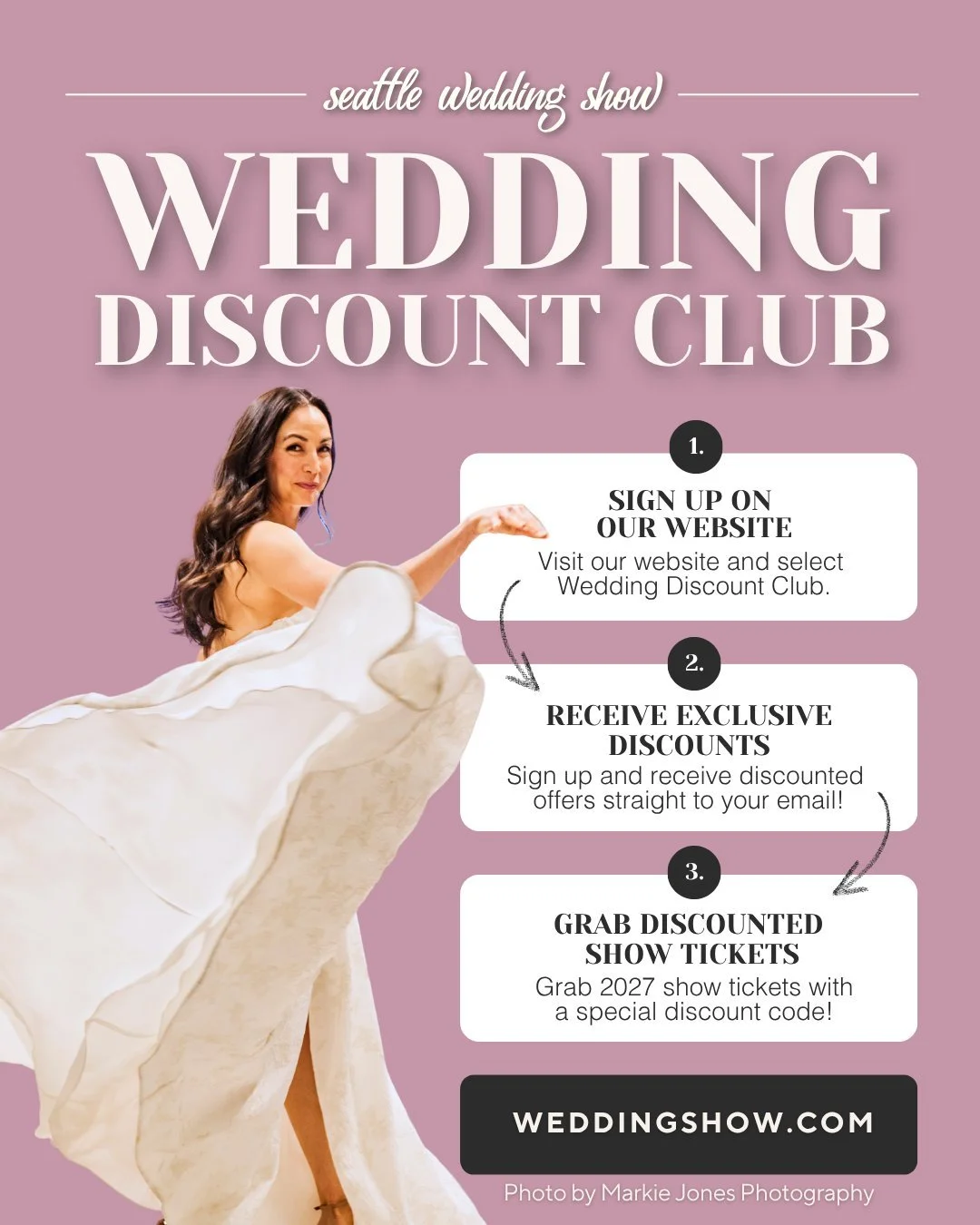 Trying to plan your wedding without feeling overwhelmed? We get it.

That&rsquo;s exactly why we created the Wedding Discount Club. 💌

You&rsquo;ll get fresh inspiration, vendor ideas you can actually trust, and exclusive deals sent straight to your