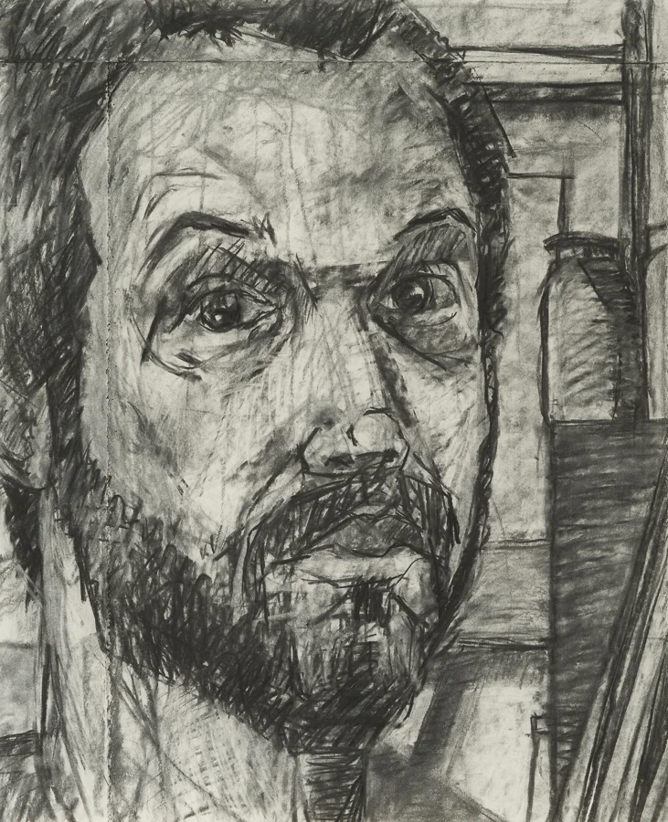 Self charcoal 32.75x26" July 1998