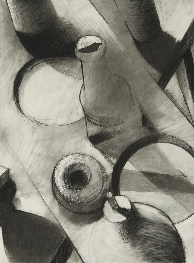 Still life charcoal/conte 30x22" 8 July 2005