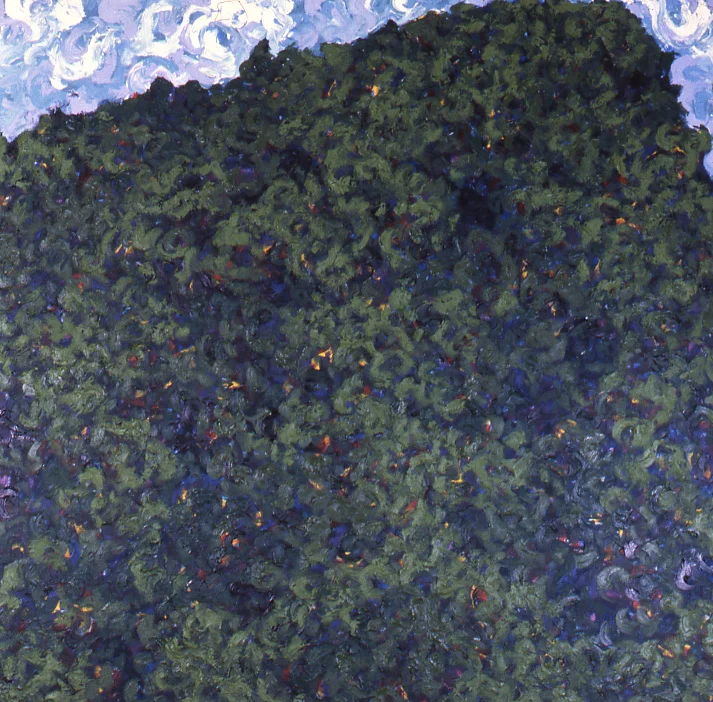 Pennsylvania Mountain oil on canvas 4x4' July 1984