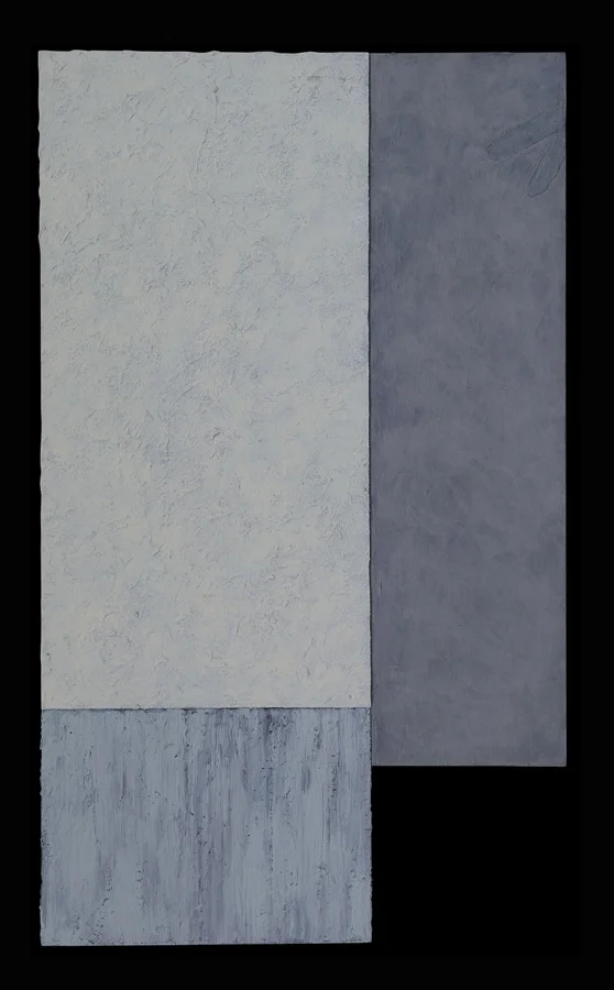 Through the Wood acrylic on wood 49x29x3" 1993