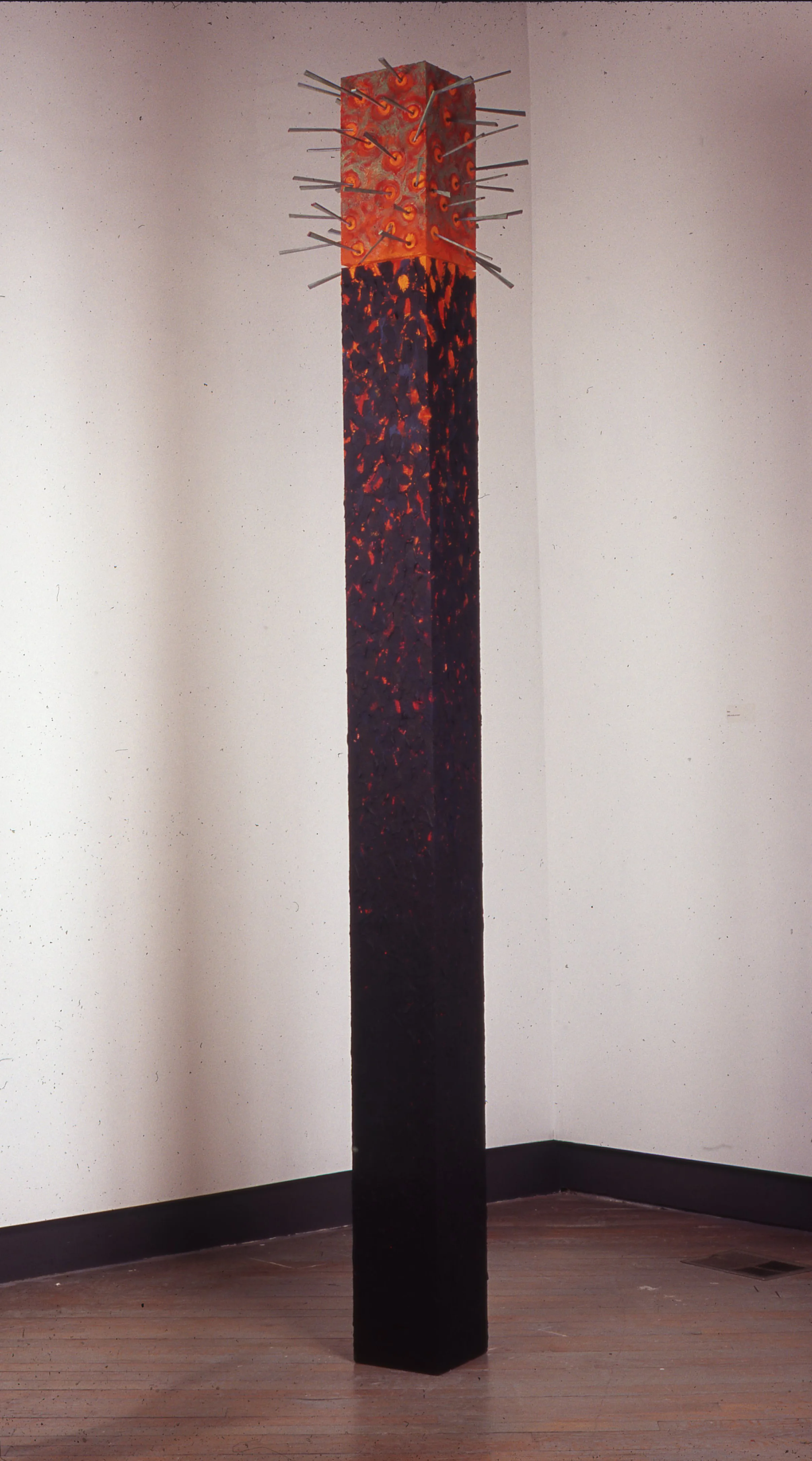 Stalk acrylic/nails on wood 2007