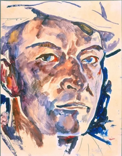 Walter Anderson "Self Portrait" watercolor Walter Anderson Museum of Art
