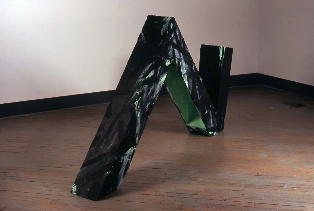 Phosphorescence acrylic on wood 2006 43.5x77x9.5"