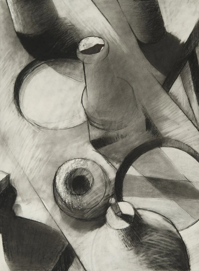 Still life charcoal/conte 30x22" 8 July 2005