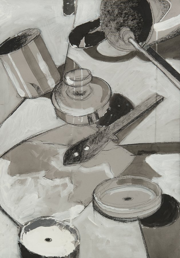 Still life collage/mixed media 25.5x18" 15 June 2005