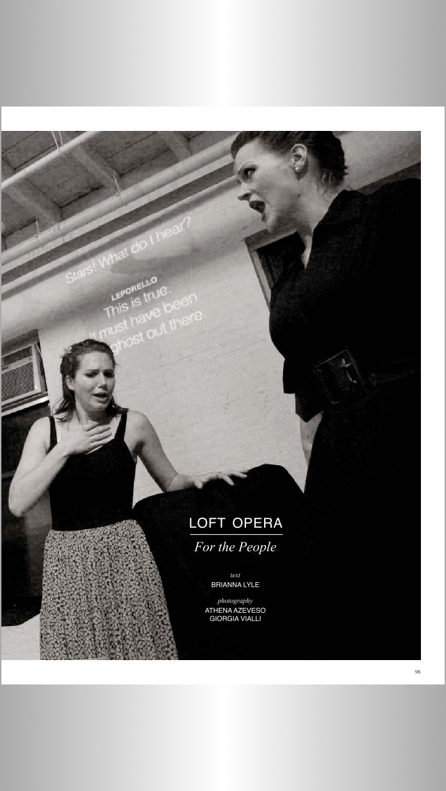 Don Giovanni, Loft Opera 2013 (Featured in FLATT Magazine)