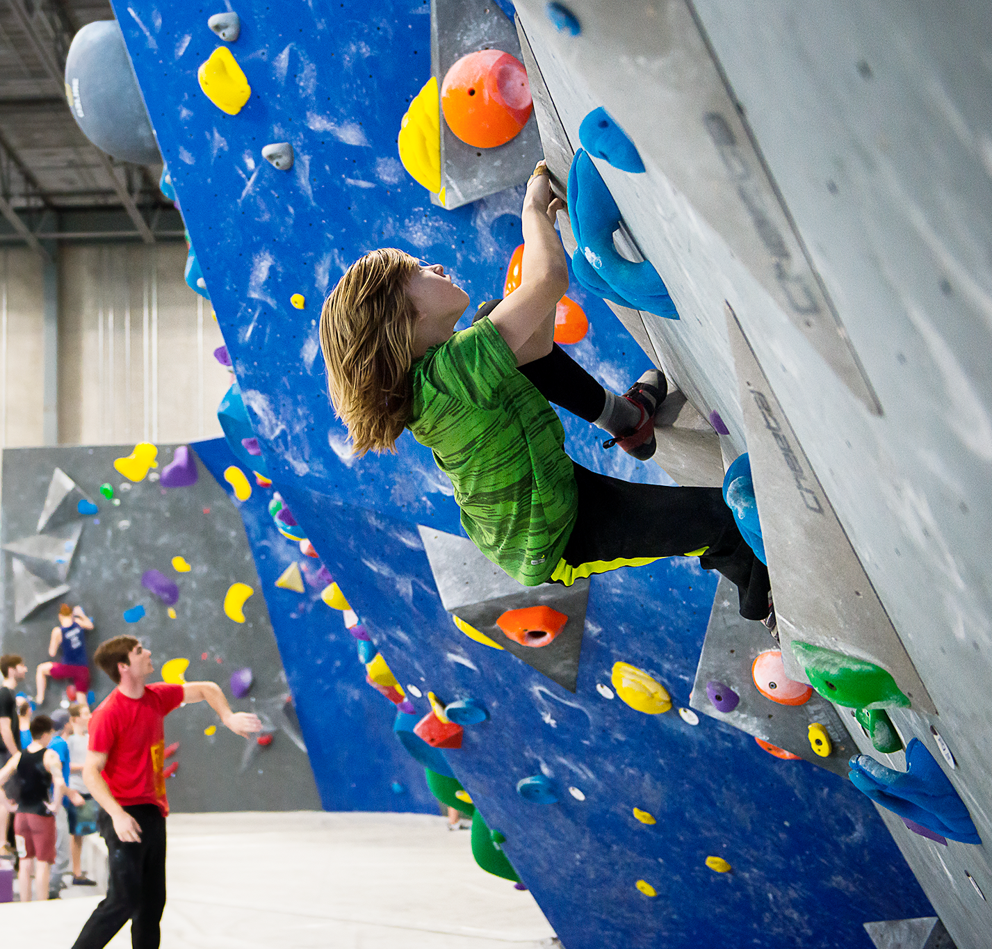 Ryan climbing at The Core. Photo cred to Francis Cheng