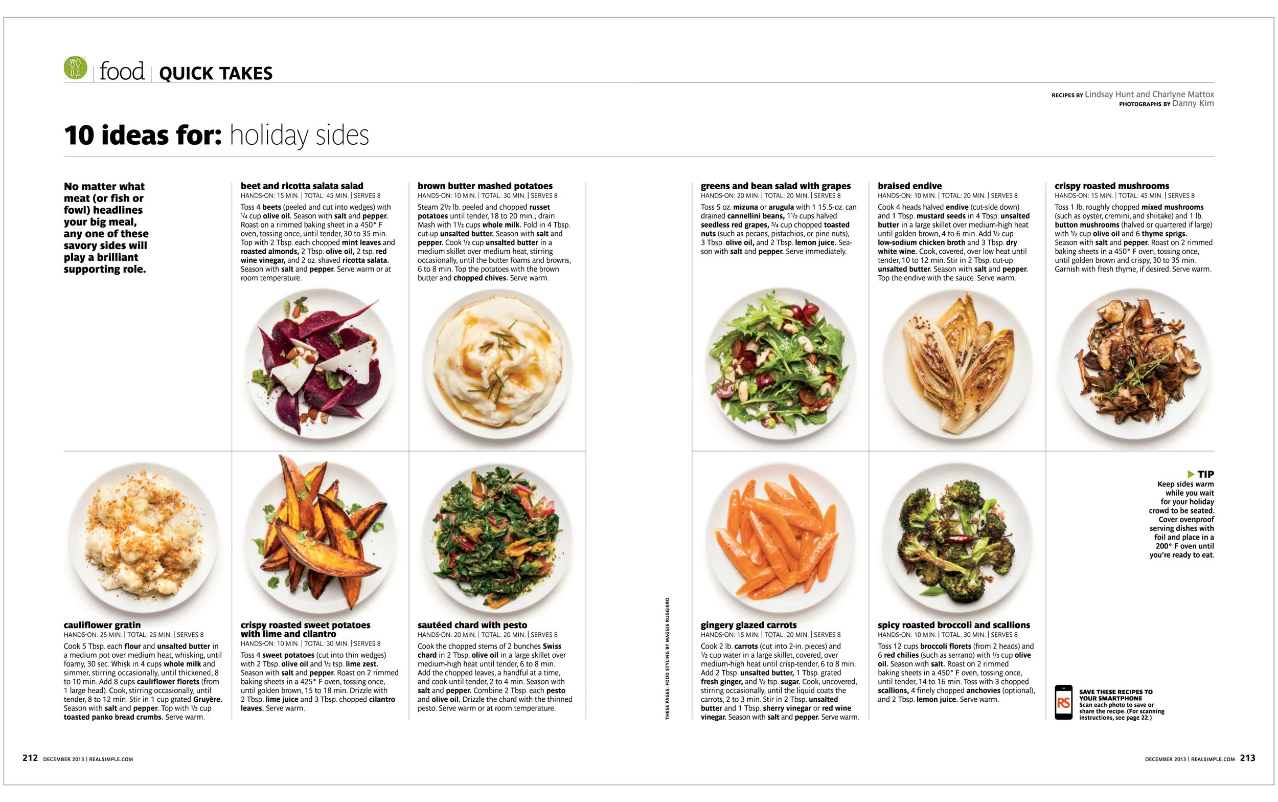 10 Ideas For: Holiday Sides Real Simple