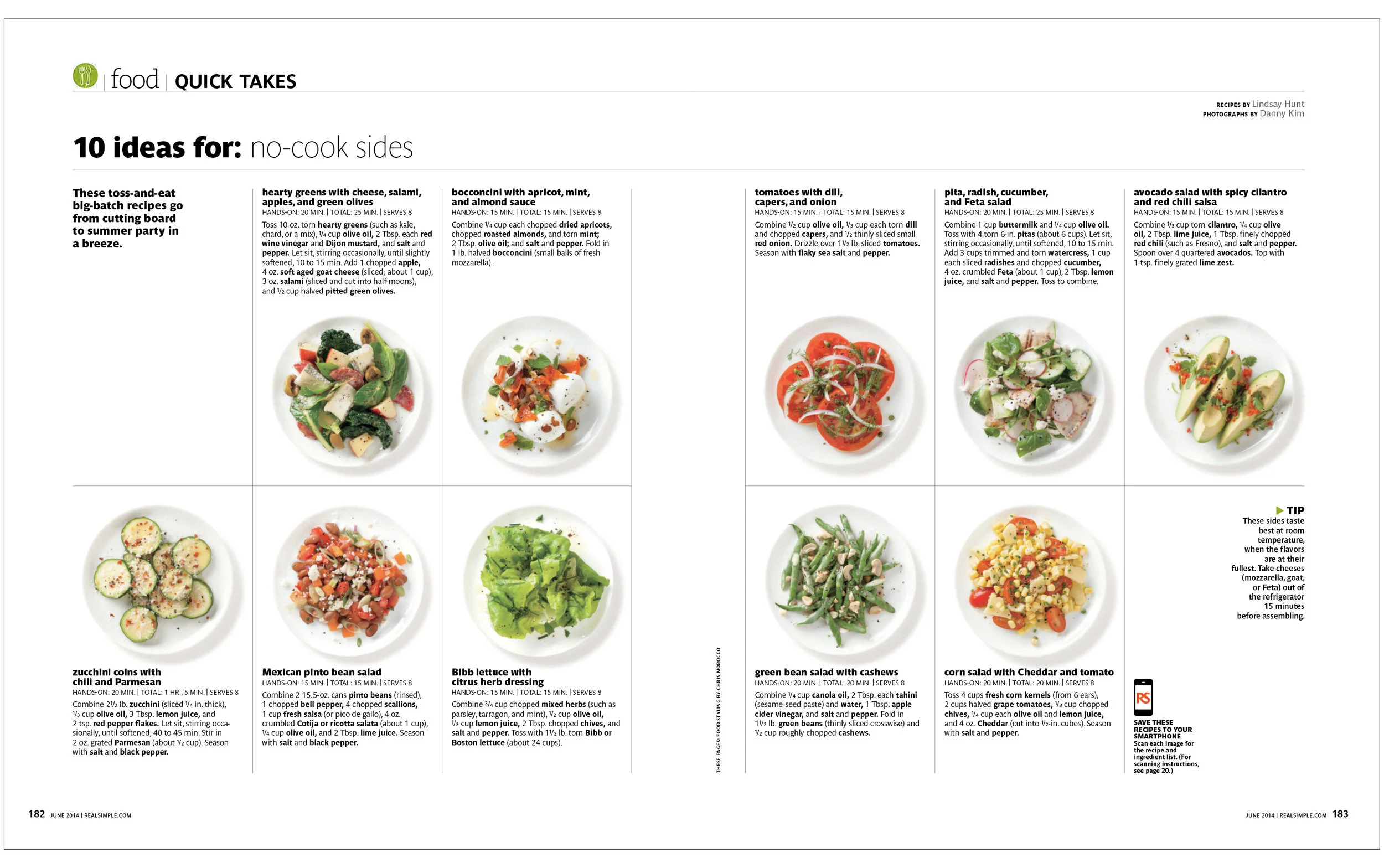 10 Ideas For: No-Cook Sides Real Simple
