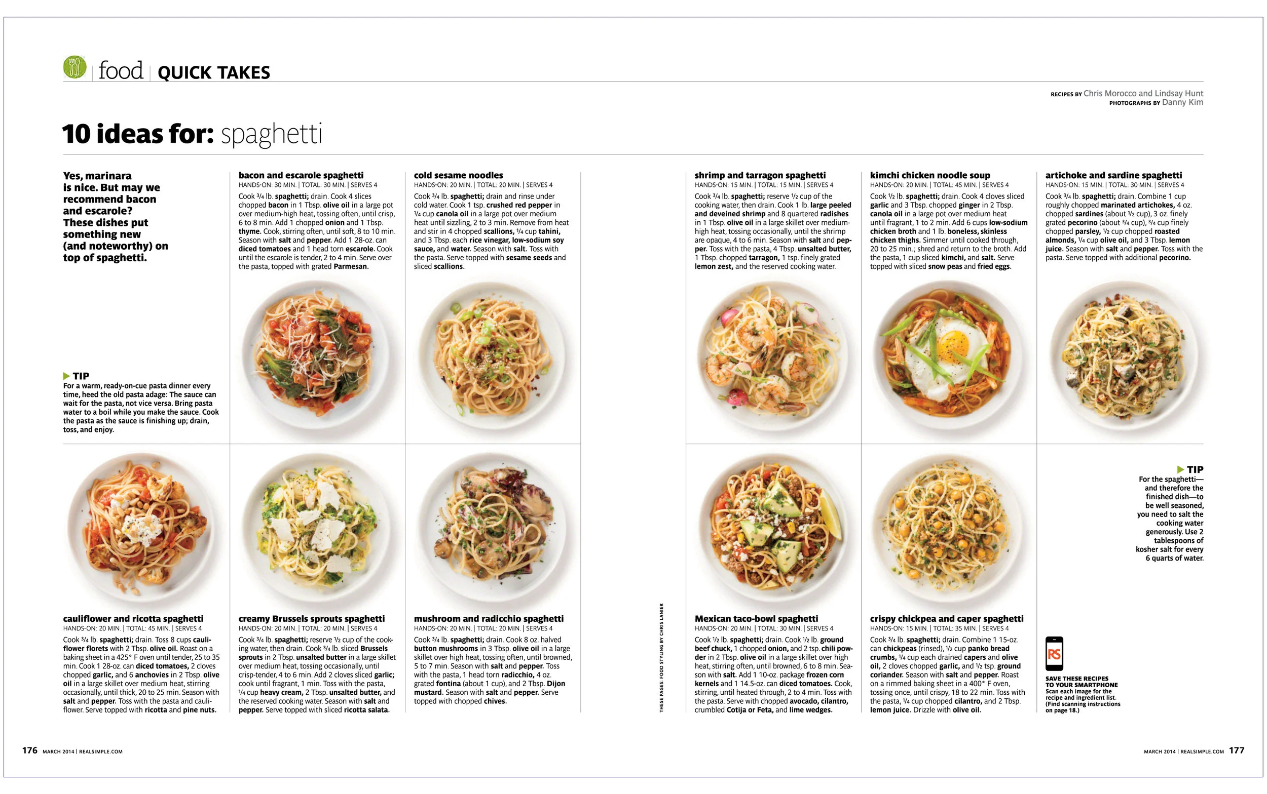 10 Ideas For: Spaghetti Real Simple