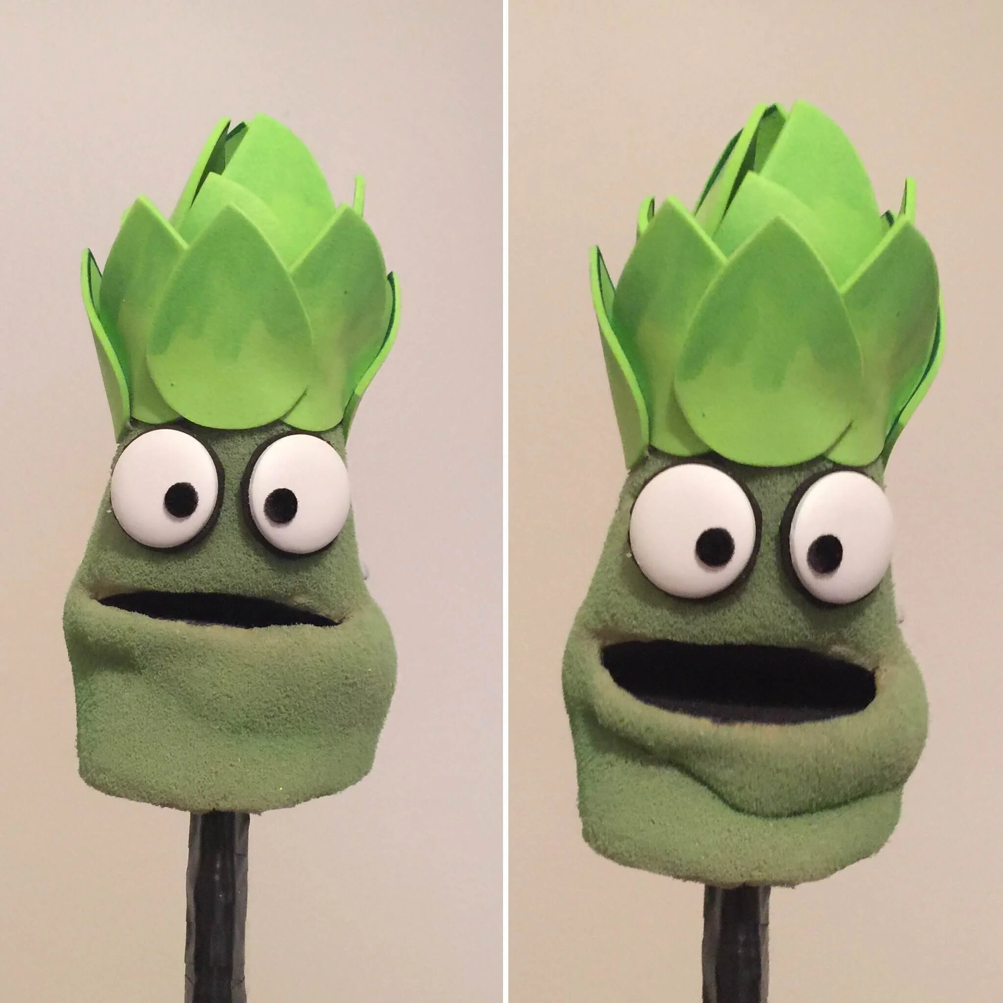 All puppets of Garden Girl created by Nate Hernandez