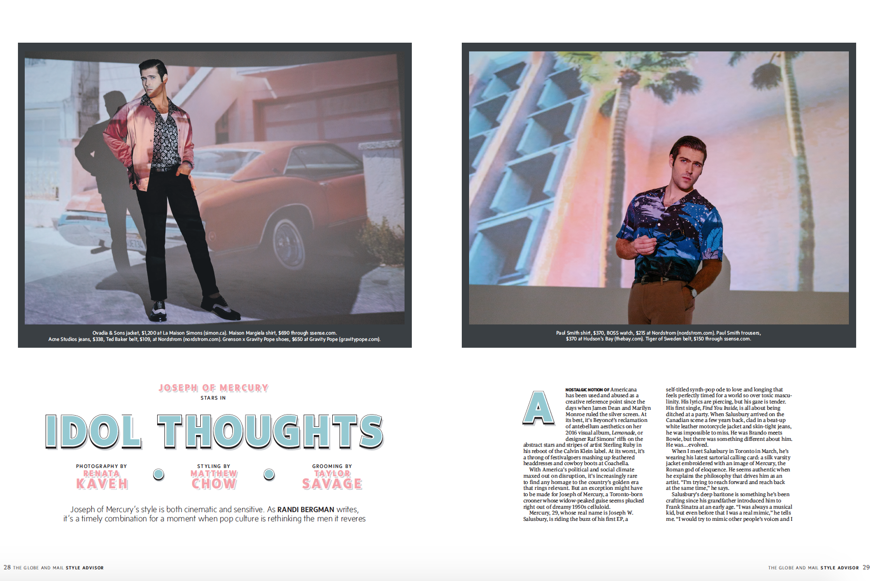 "Idol Thoughts" - Globe Style Advisor