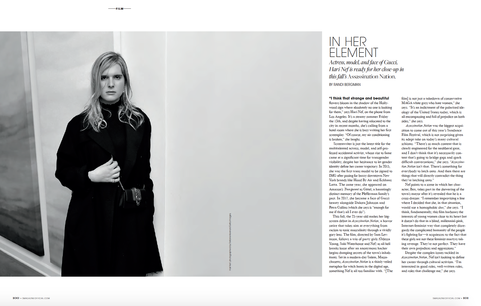"In Her Element" - S/ Magazine