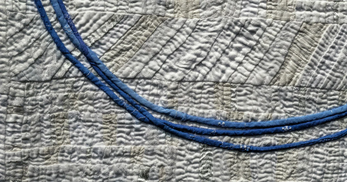 A detail of Trinity by Judy Martin. Sheguiandah, Ontario