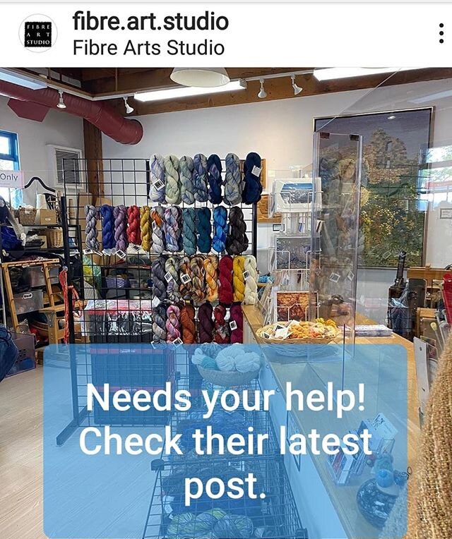 One of our fibre art friends is asking us to speak up in support.  We don't need another CoVid casualty! @fibre.art.studio #covidcasualty #rentalcrisis #cmhc #VGFA