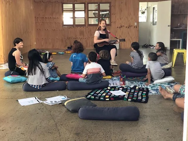 Rewarding the kids with a little performance at the end