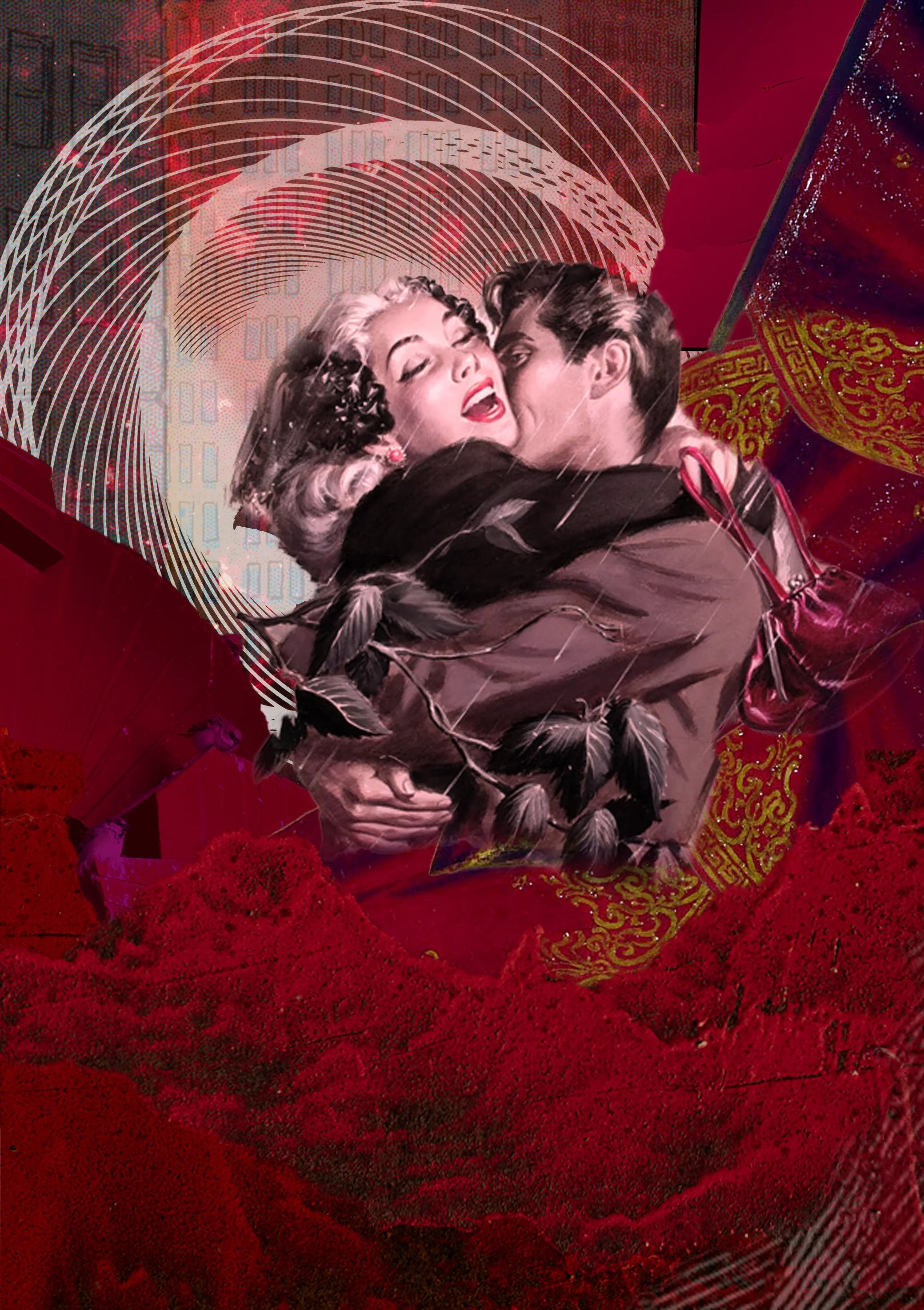 OuterSpace. part of LIE installation. 2018. digital collage.