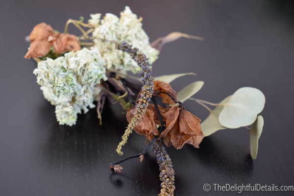 Dried stems from my bridal bouquet