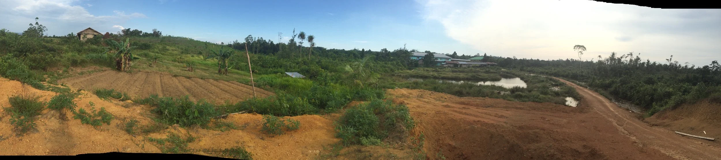 Wide angle view of City of Praise schools with on the left, area designated for Horticulture farming classes