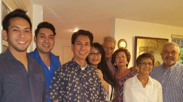 From left to right: Jeff, Shawn, Tom & Ulricha Saras, Wim & Maud Heyman, Peggy and Lody de Ridder