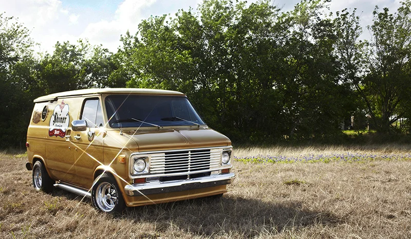 "The Shiner Van" from the creative genius that is John Tullis from the McGarrah Jesse Agency