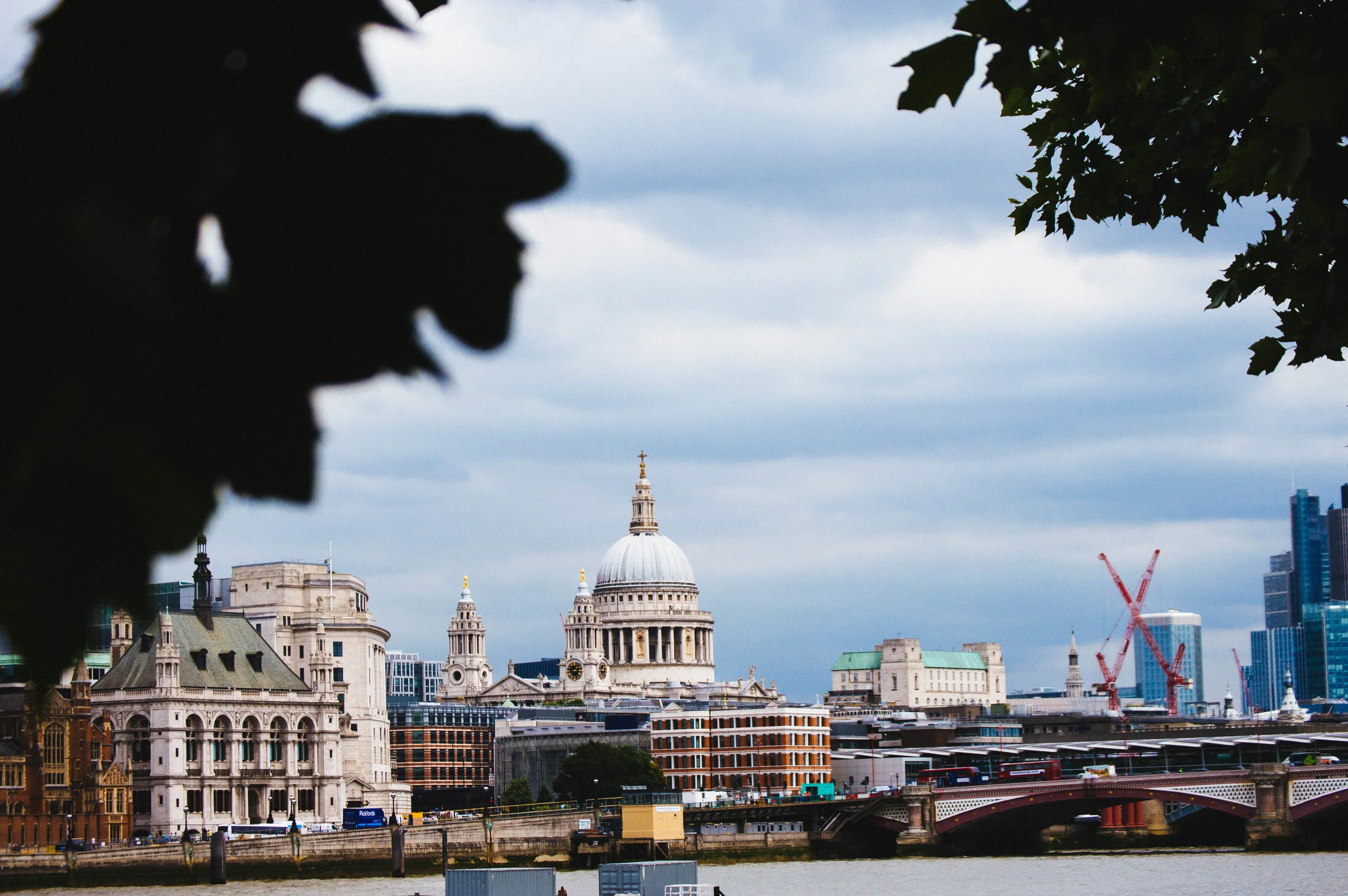 From Southwark, St. Paul's Cathedral in the distance