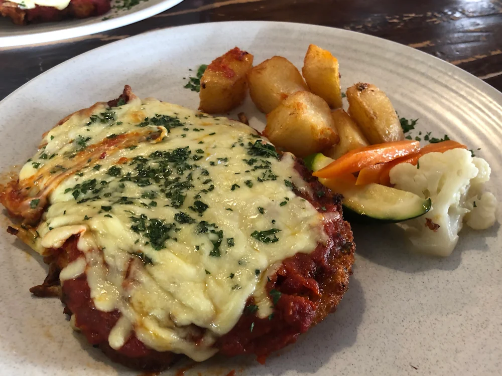 Houdini’s chicken parmigiana - Un-stacked!