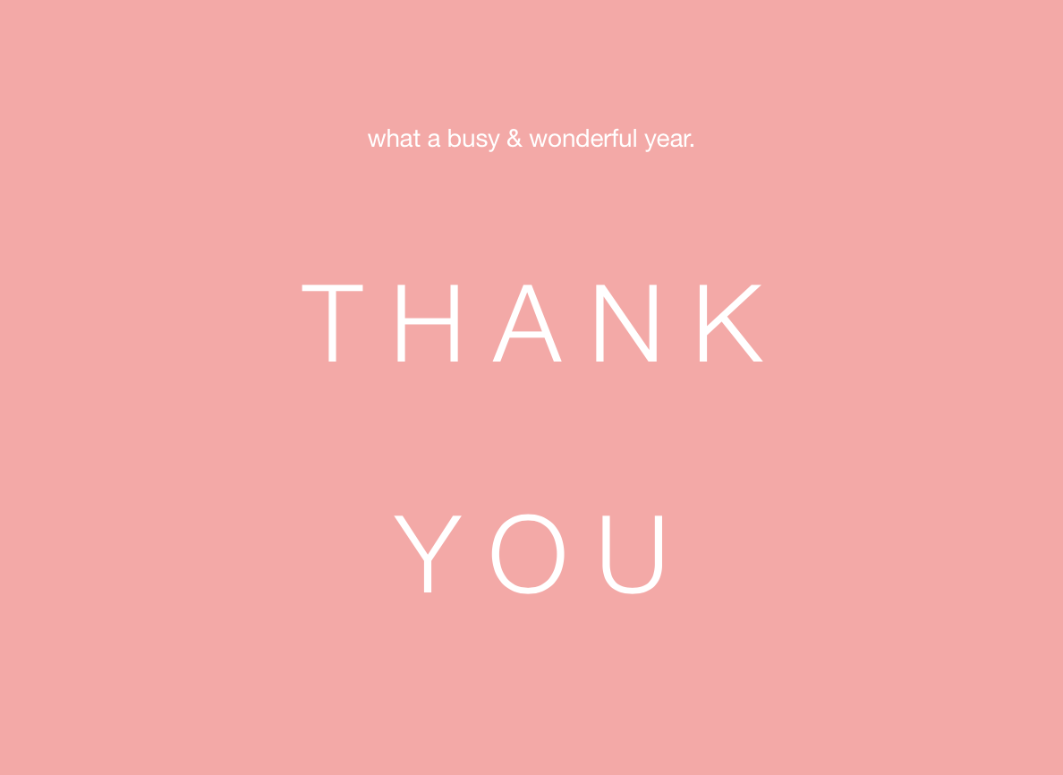Thank you 2018.