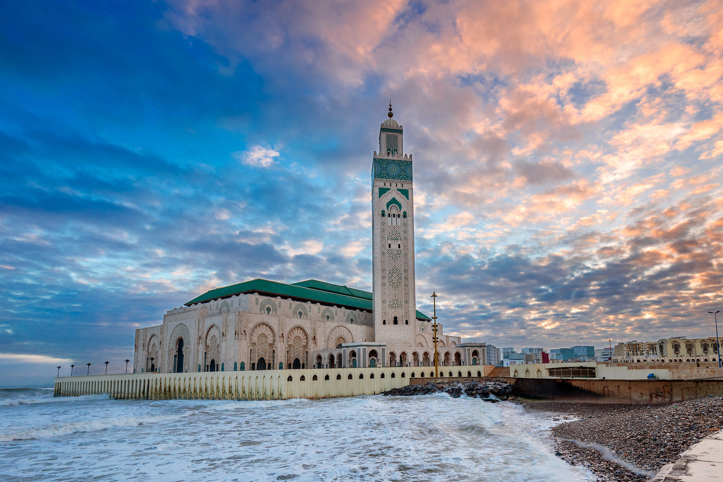  The Hassan II Mosque in Casablanca, Morocco 