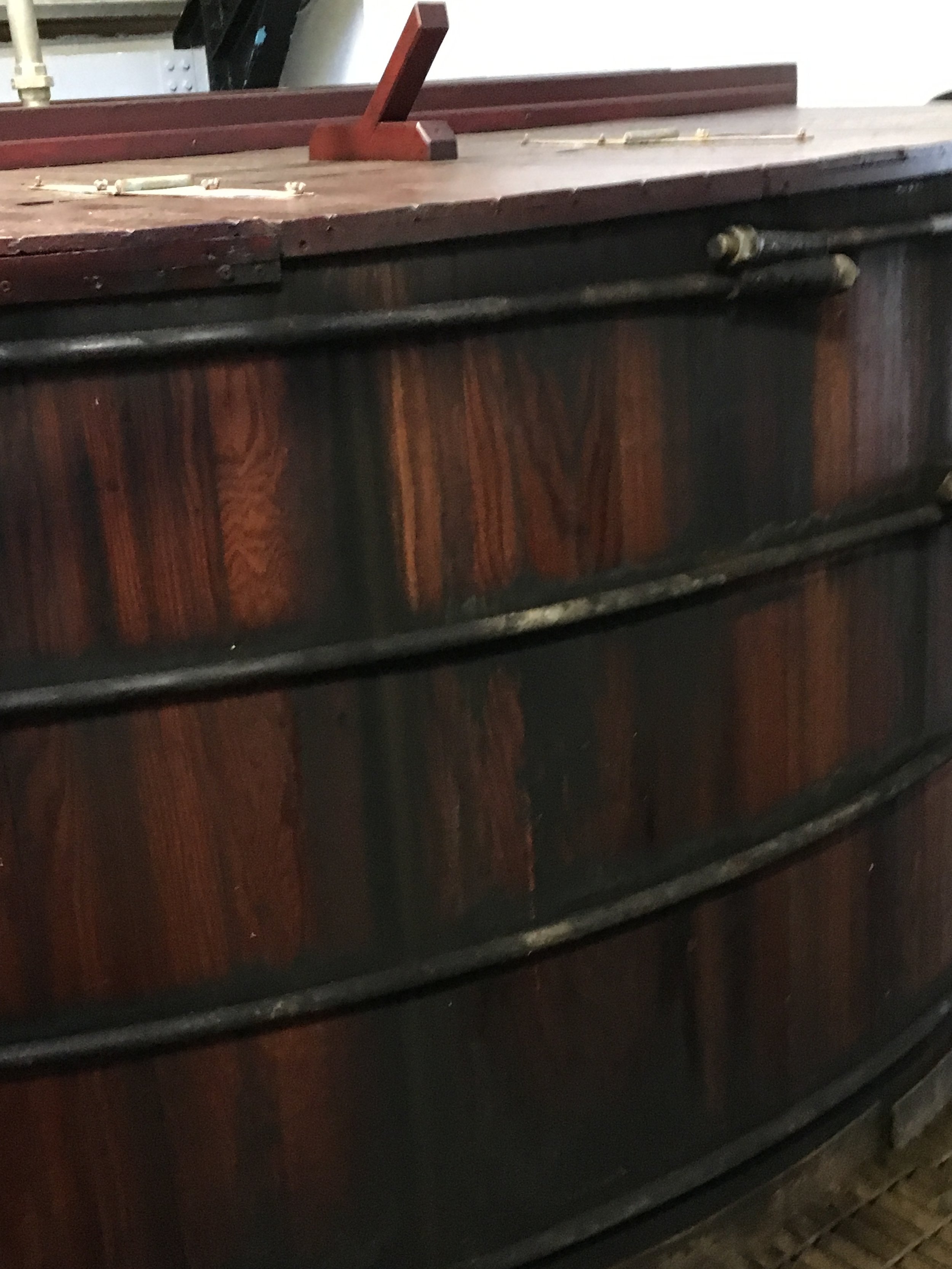 Wooden washback at Balblair (2017)