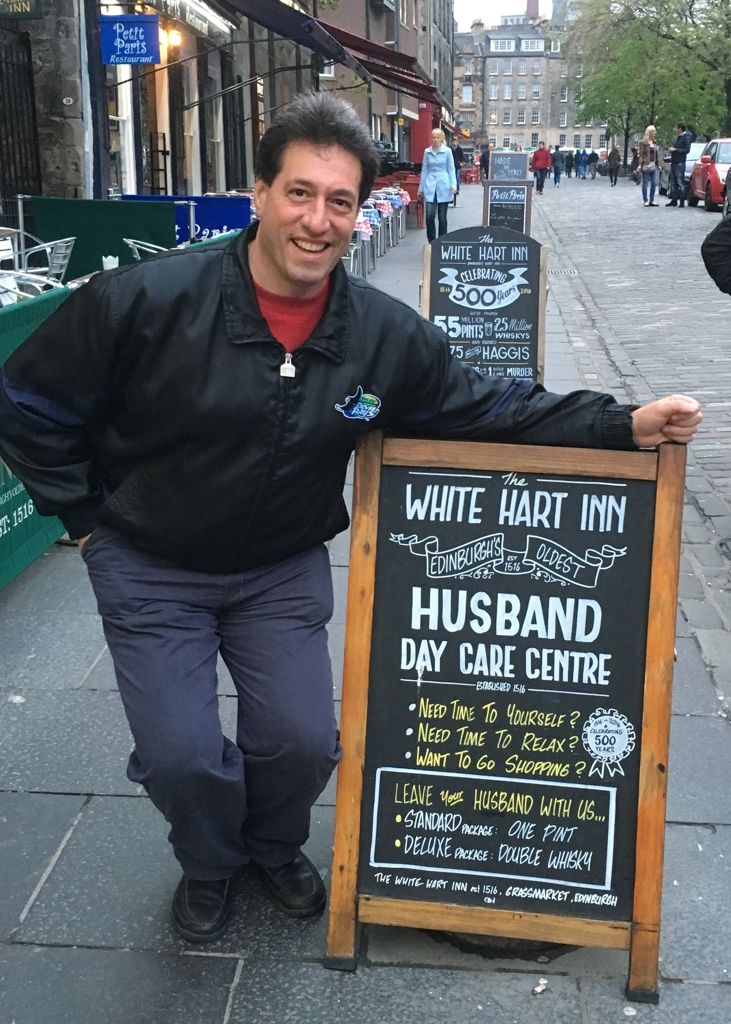 Husband Day Care in Grassmarket (Edinburgh) 2016
