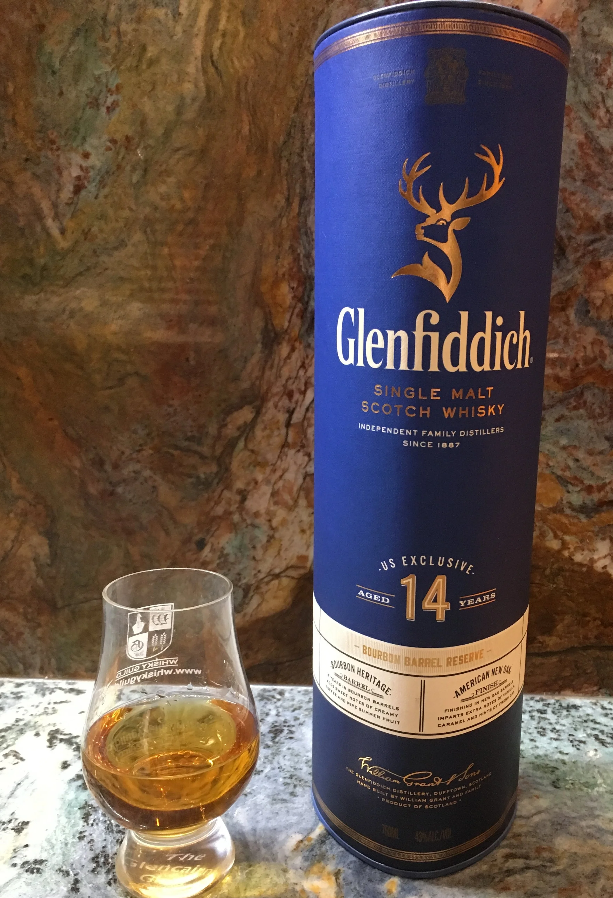 Glenfiddich Bourbon Barrel Reserve Aged 14 Years. 43% ABV