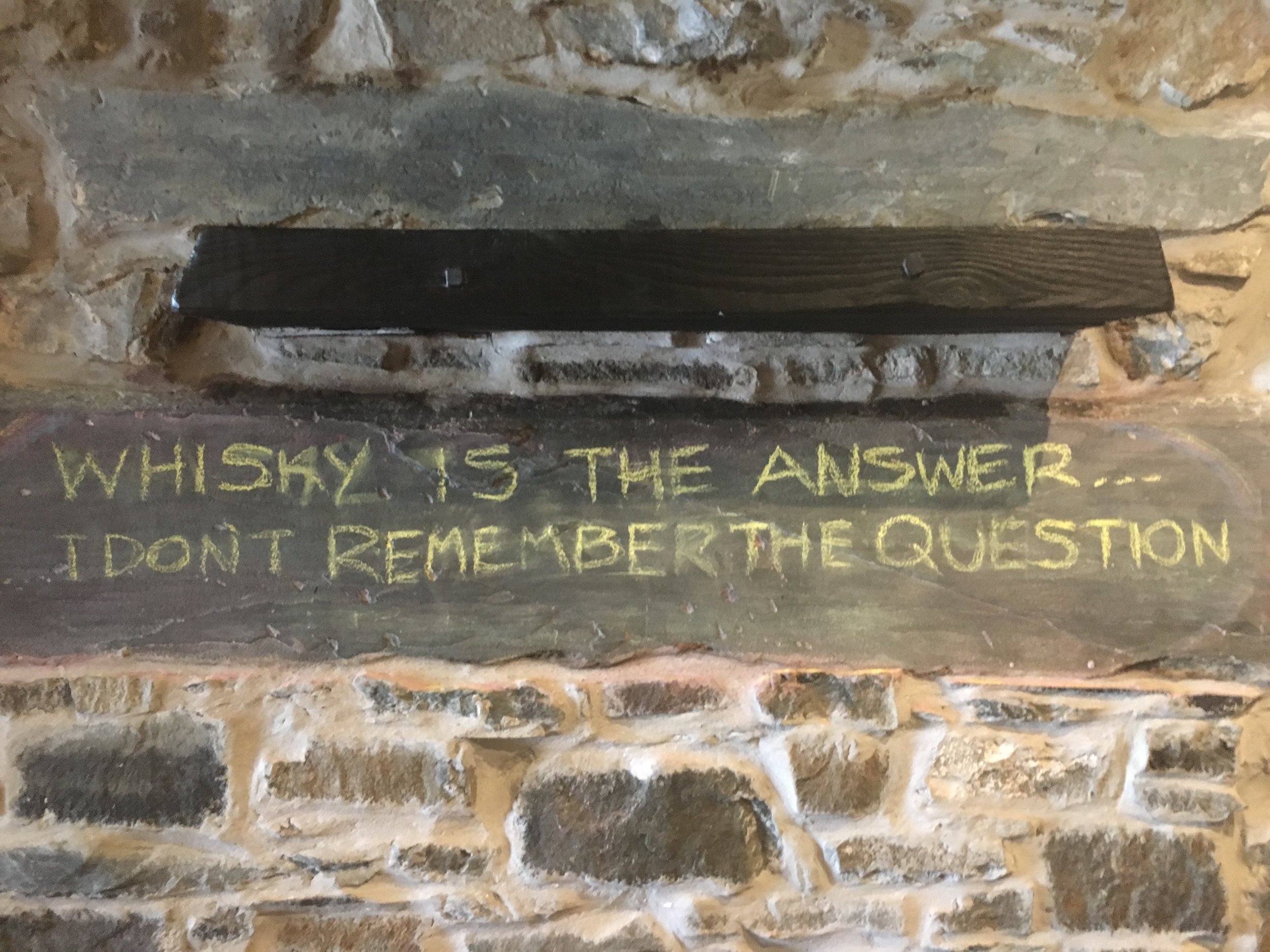 Whisky is the answer.  I don't remember the question.