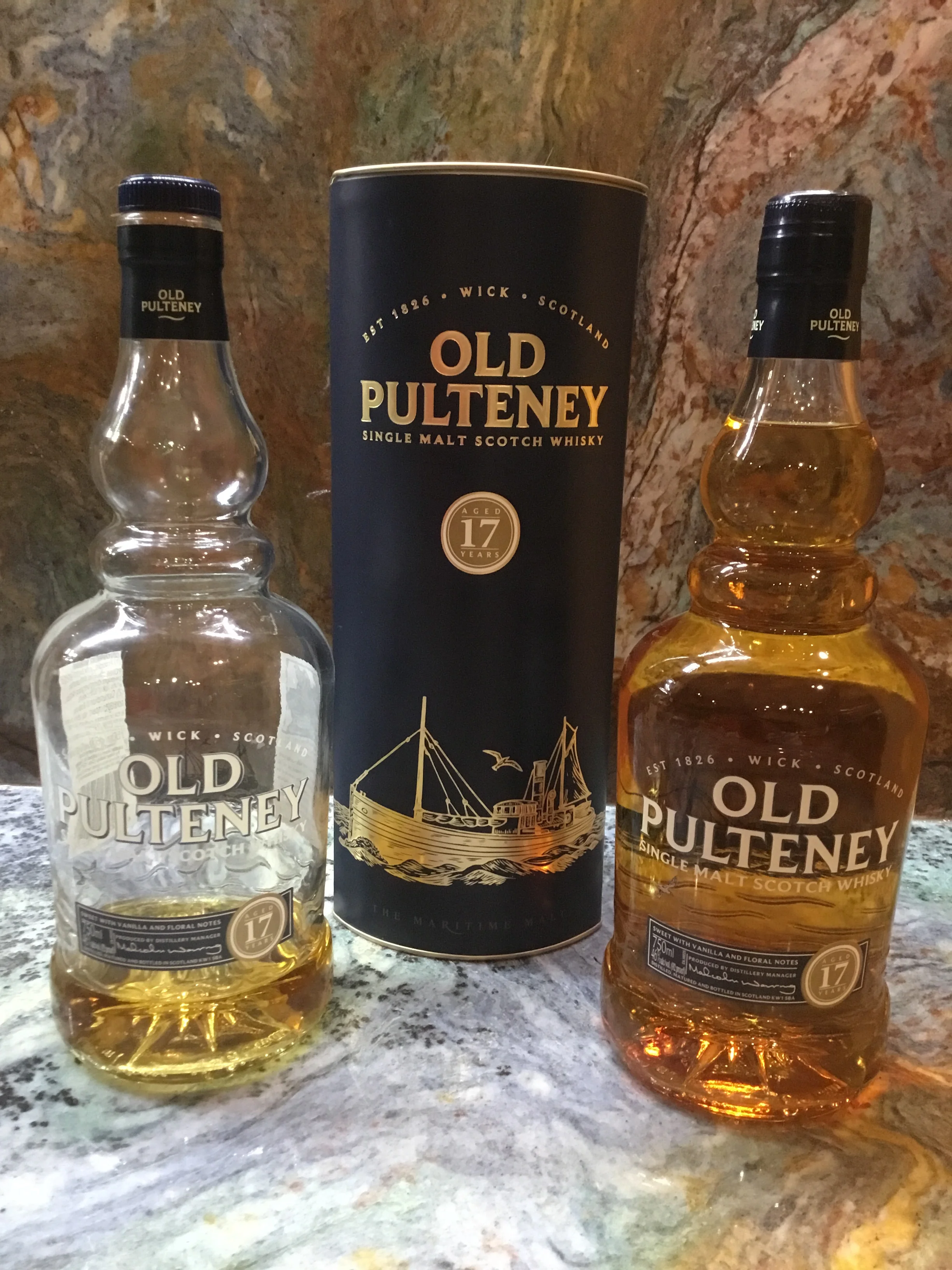 Old Pulteney Aged 17 Years 46% ABV, Non-Chill Filtered