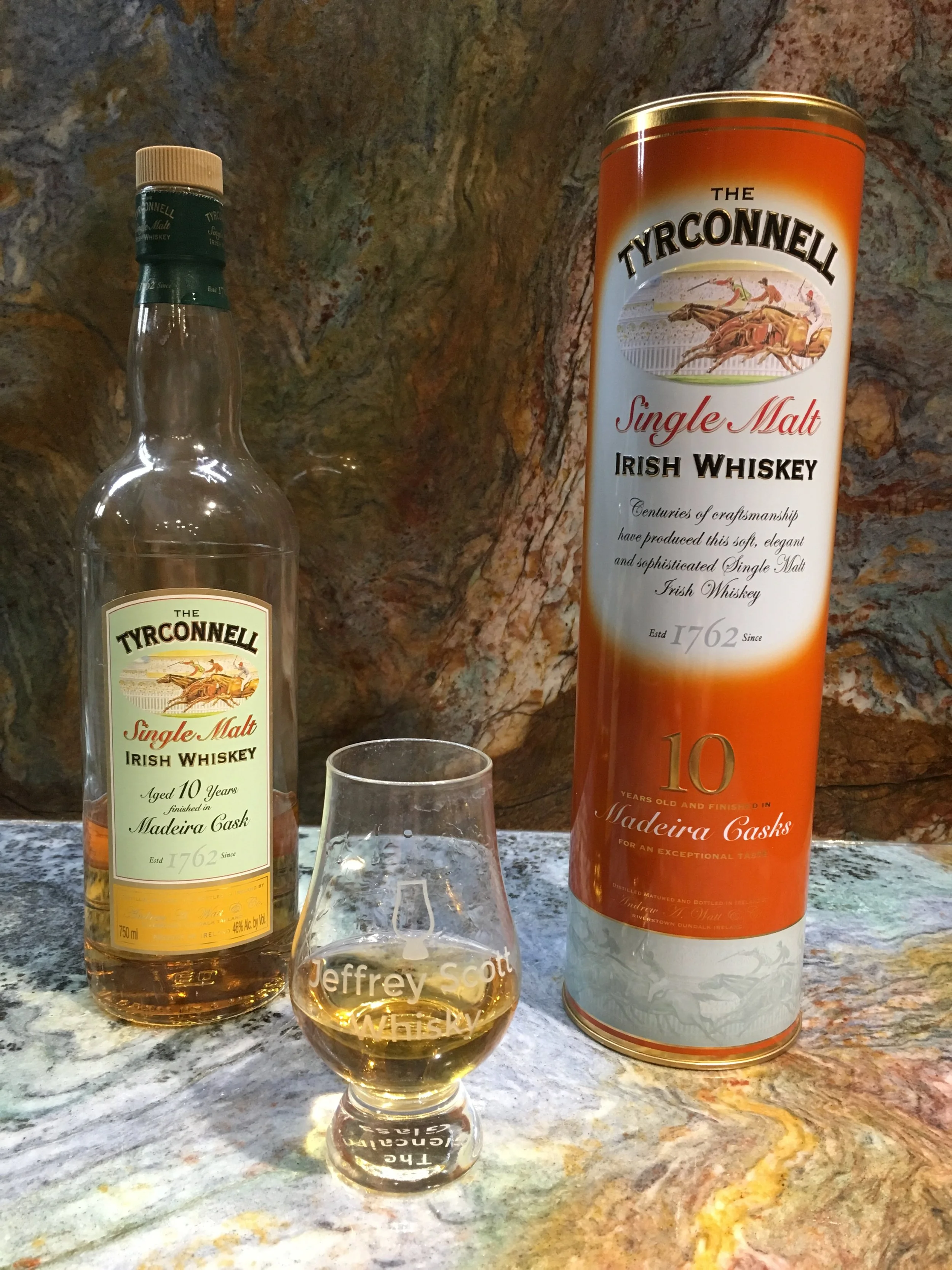The Tyrconnell Single Malt Irish Whiskey 10 Years Old Finished in Madeira Casks, 46% ABV