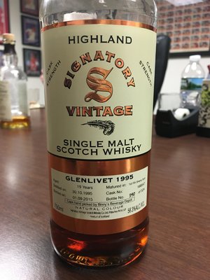 Out and About: The Signatory Vintage Glenlivet 1995 (19 Years)