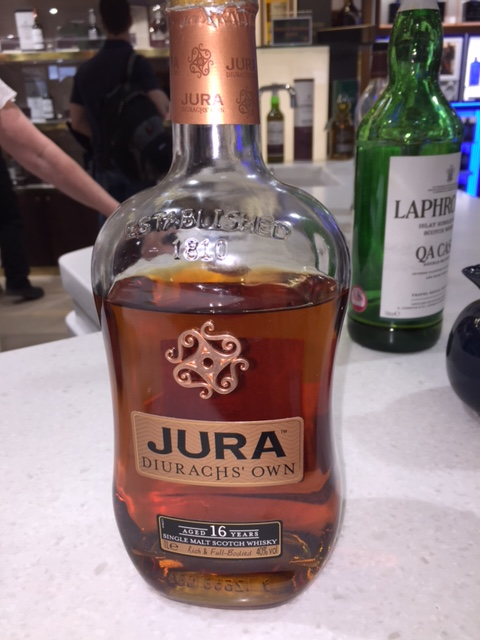 Out and About: Jura Diurach's Own 16 Years, 40% ABV